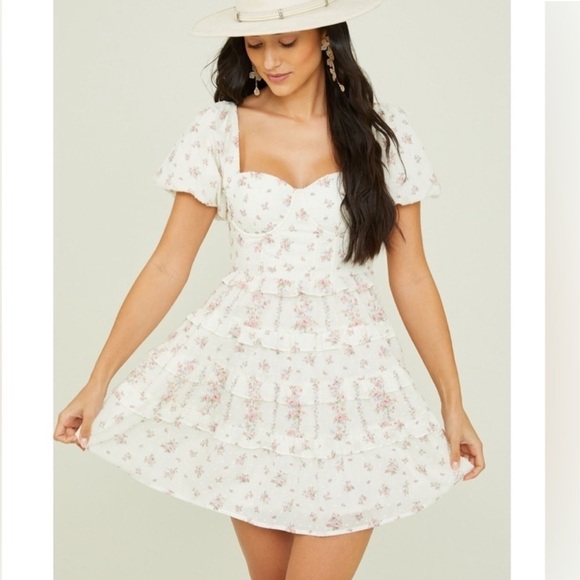 Altar’d State Cream Floral Dress - Picture 13 of 15
